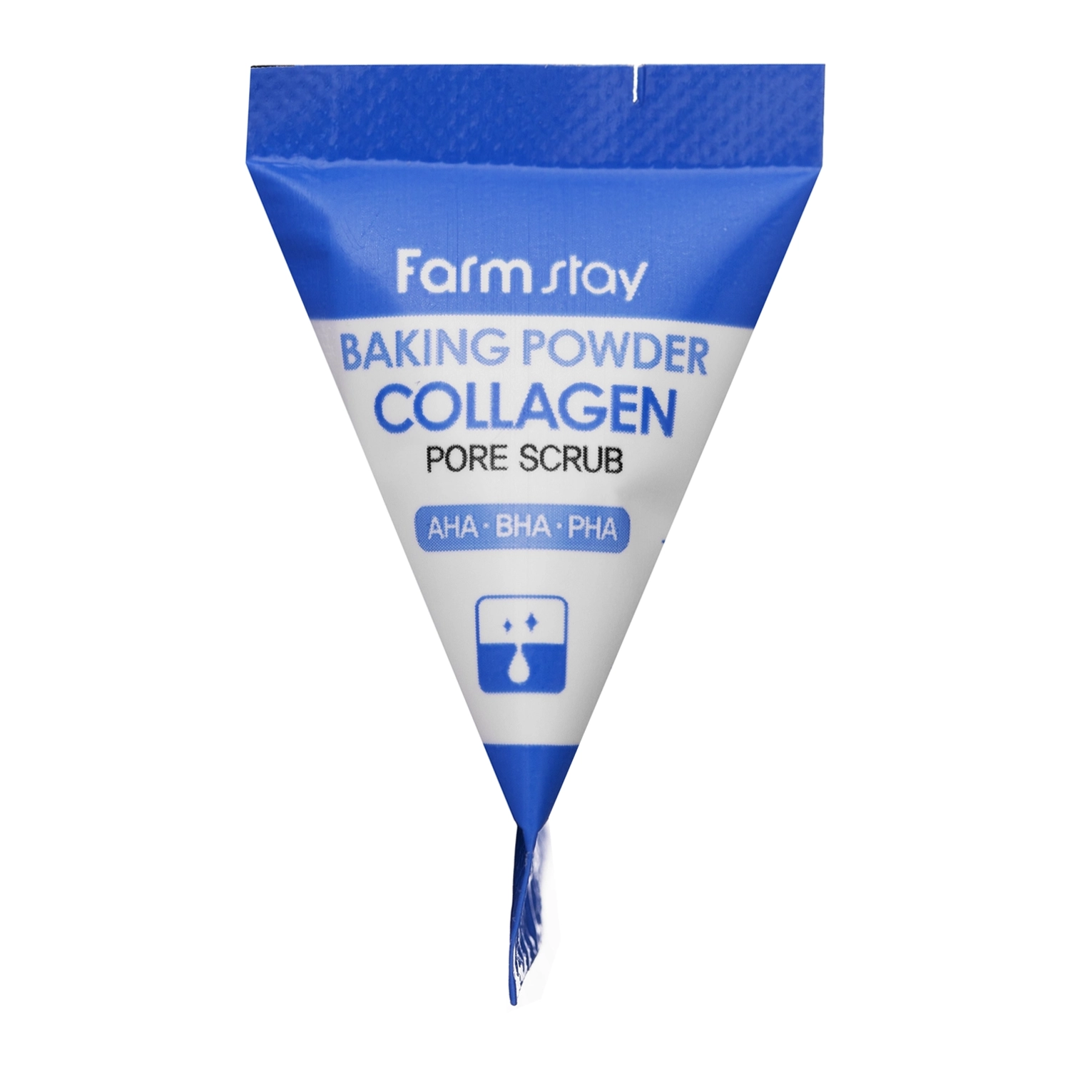 Farmstay - Collagen Baking Powder Pore Scrub - Exfoliačný čistiaci prášok na tvár - 7 g