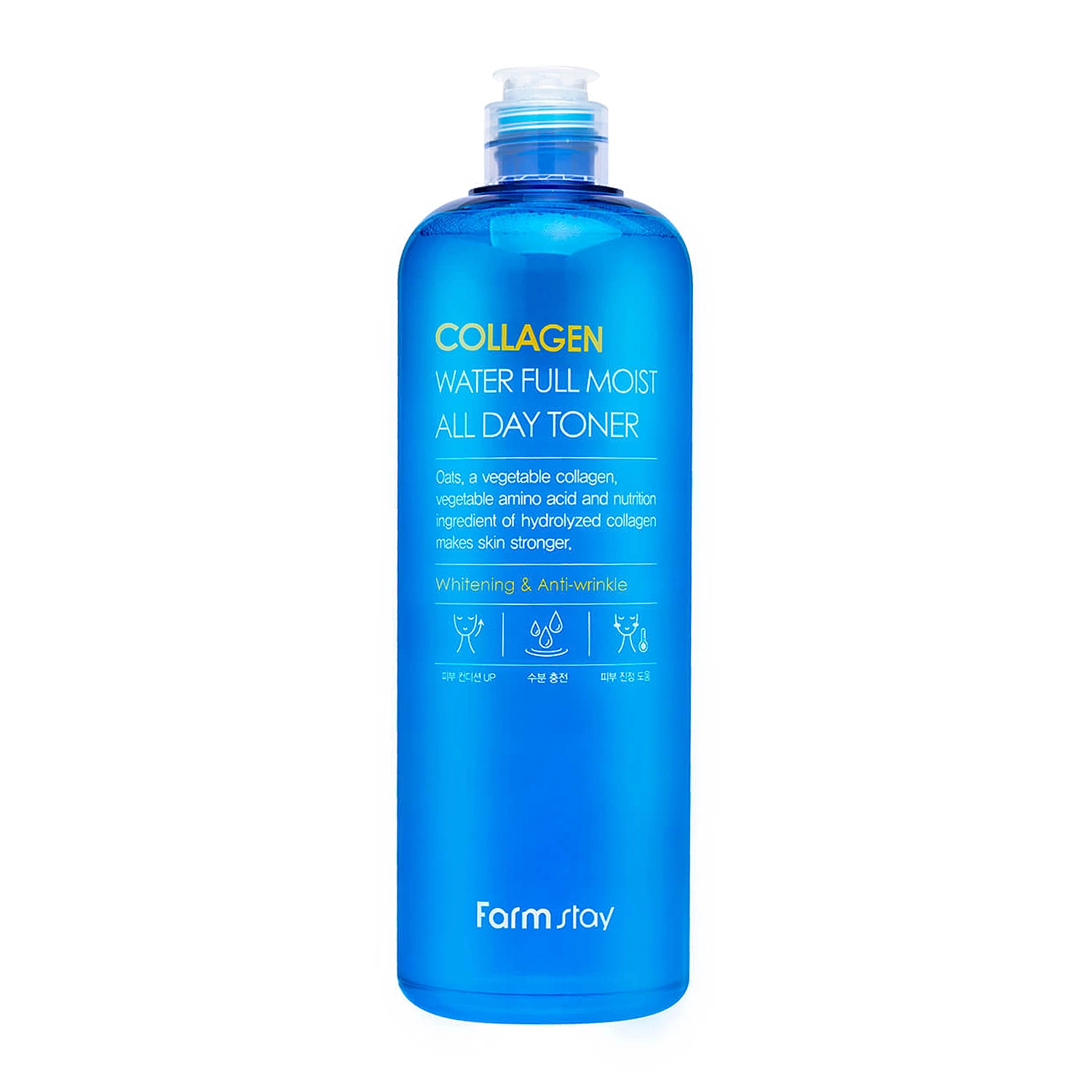 Farmstay - Collagen Water Full Moist Toner - Hydratačné pleťové tonikum s kolagénom - 500 ml