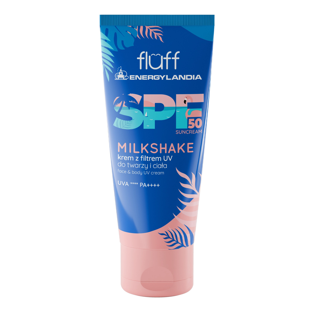 Fluff - Milkshake - Ochranný SPF50 krém na tvár a telo - 100 ml