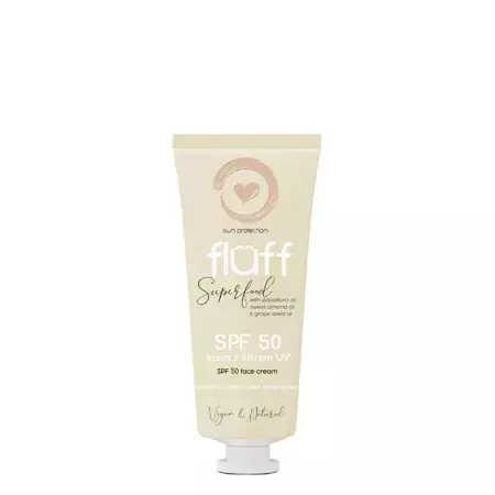 Fluff - Superfood - SPF 50 Face Cream - Krém s faktorom SPF50 zjednocujúci tón pleti - 50ml