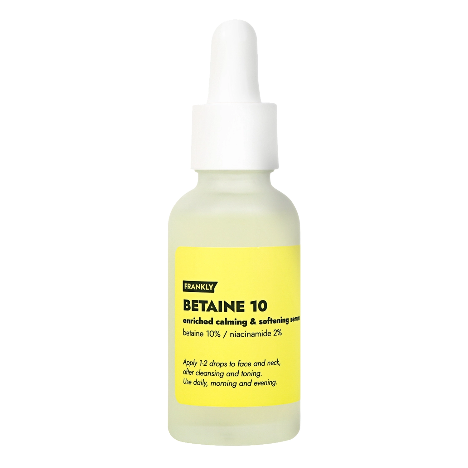 Frankly - Betaine 10% Serum - Hydratačné a upokojujúce sérum na tvár - 30 ml