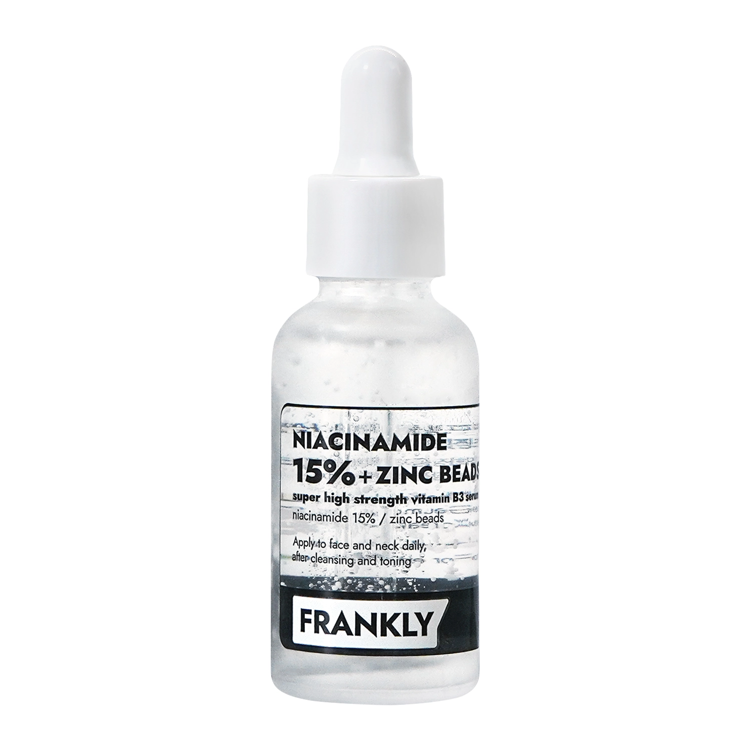 Frankly - Niacinamide 15% Zinc Beads Serum - Sérum proti akné s 15% niacínamidom a zinkom - 30 ml