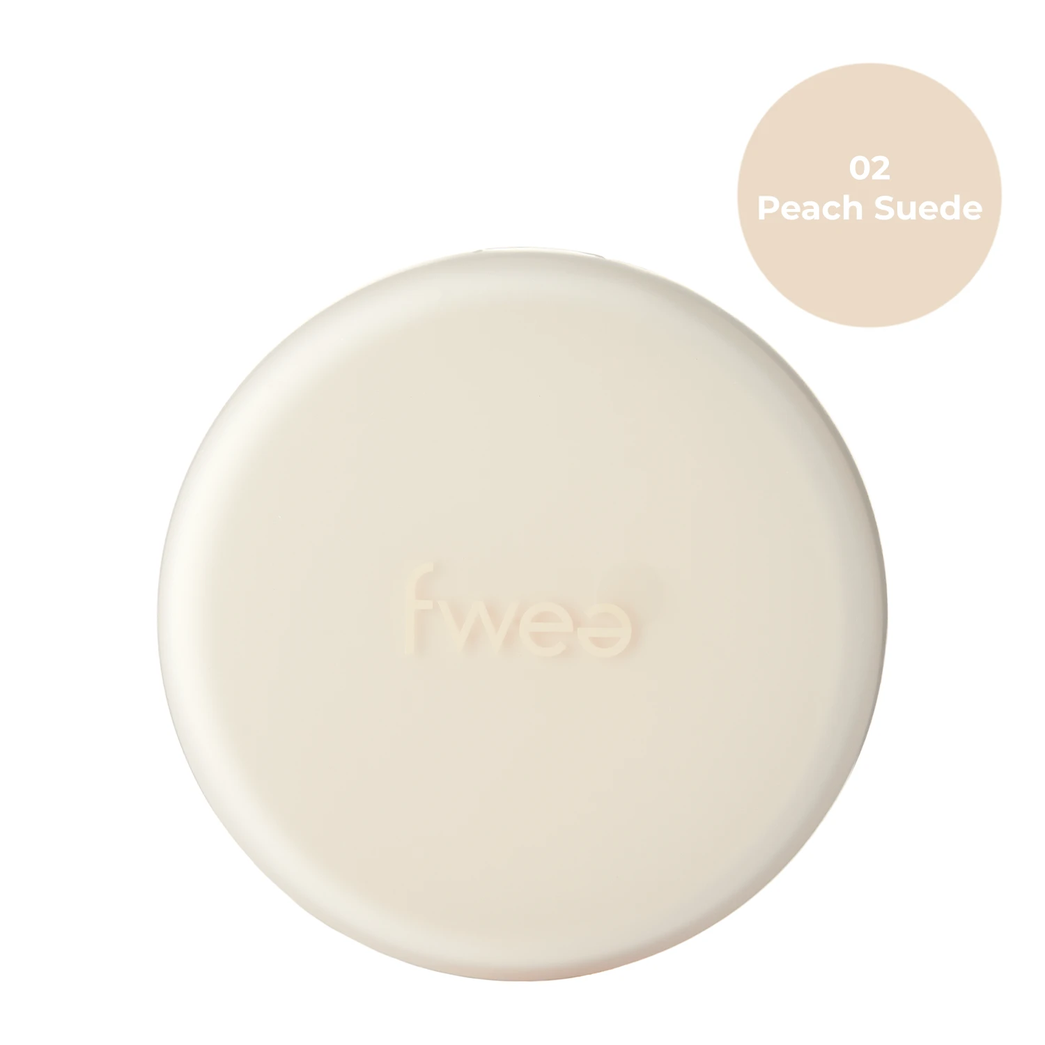 Fwee - Cushion Suede SPF50+ PA+++ - 02 Peach Suede - Hydratačný make-up v hubke - 15 g