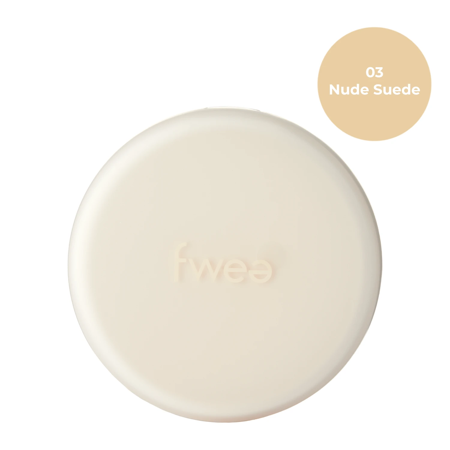 Fwee - Cushion Suede SPF50+ PA+++ - 03 Nude Suede - Hydratačný make-up v hubke - 15 g