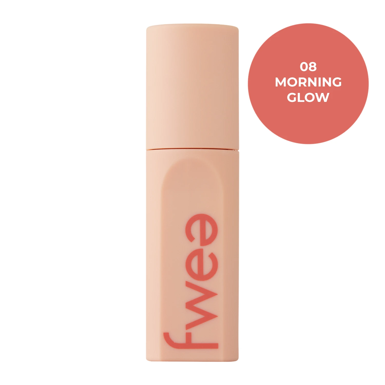 Fwee - Tint Suede - 08 Morning Glow - Zamatový tint na pery - 5 g