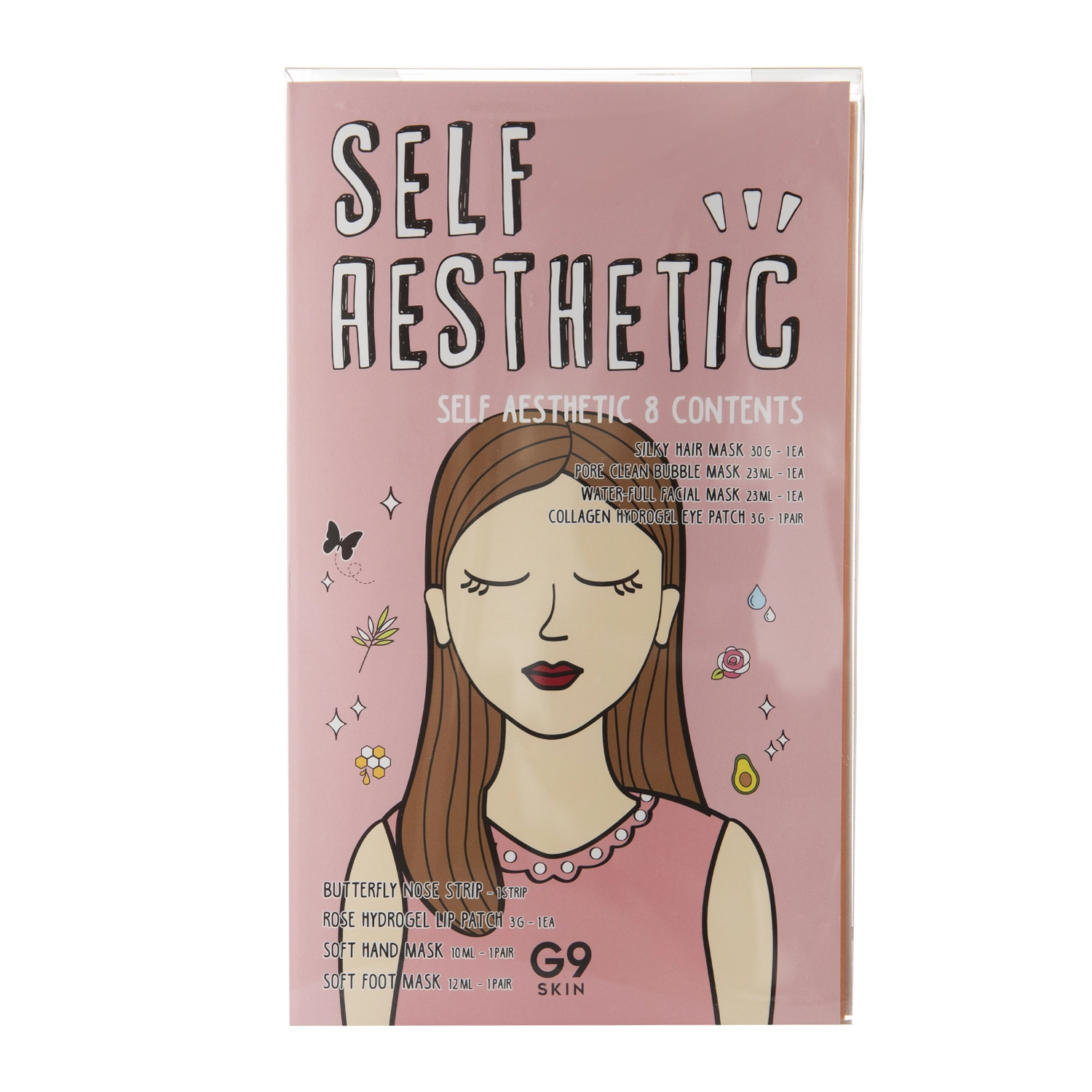 G9Skin - Self Aesthetic Magazine - Sada 8 masiek pre kompletnú starostlivosť o pleť a telo - 110 ml