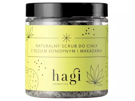 Hagi - Prírodný telový peeling s konopným a makadamovým olejom - 300g