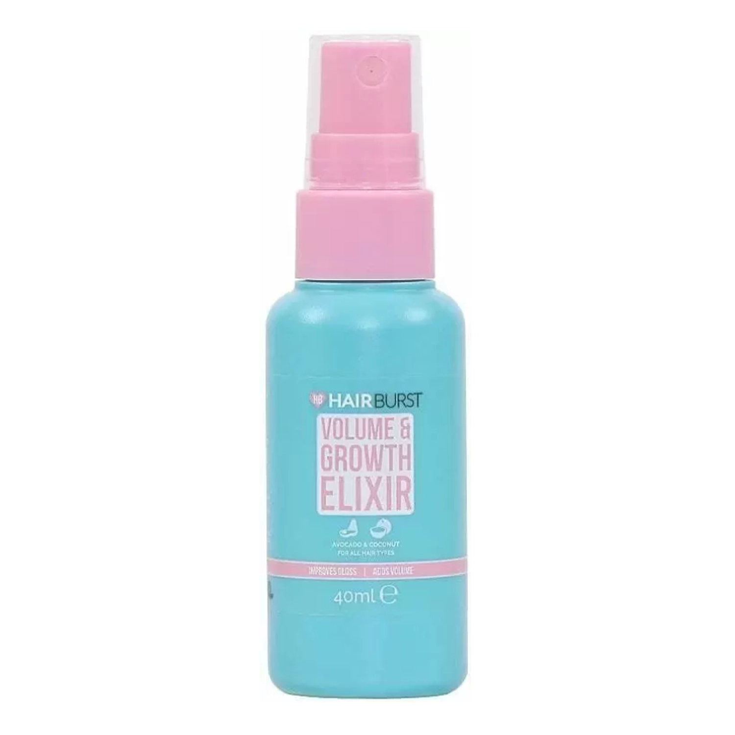 Hairburst - Elixir Volume & Growth Spray - Sprej pre zväčšenie objemu a podporu rastu vlasov - MINI - 40 ml