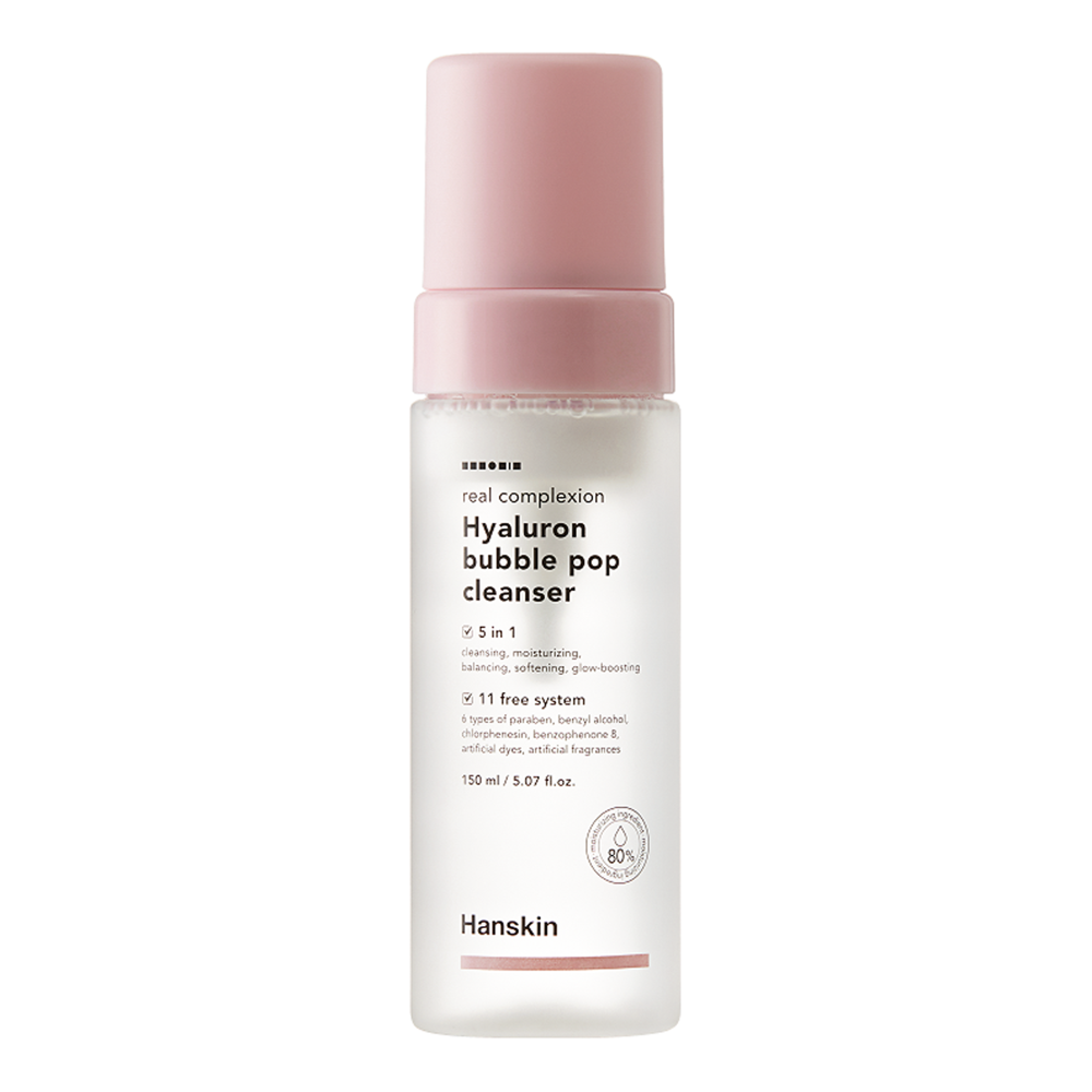 Hanskin - Real Complexion Hyaluron Bubble Pop Cleanser - Čistiaca pena na tvár - 150 ml