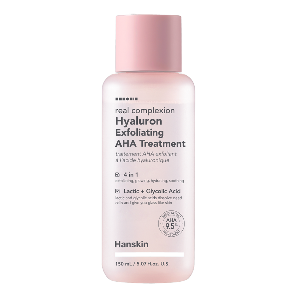 Hanskin - Real Complexion Hyaluron Exfoliating AHA Treatment- Exfoliačný peeling s AHA kyselinami - 150 ml