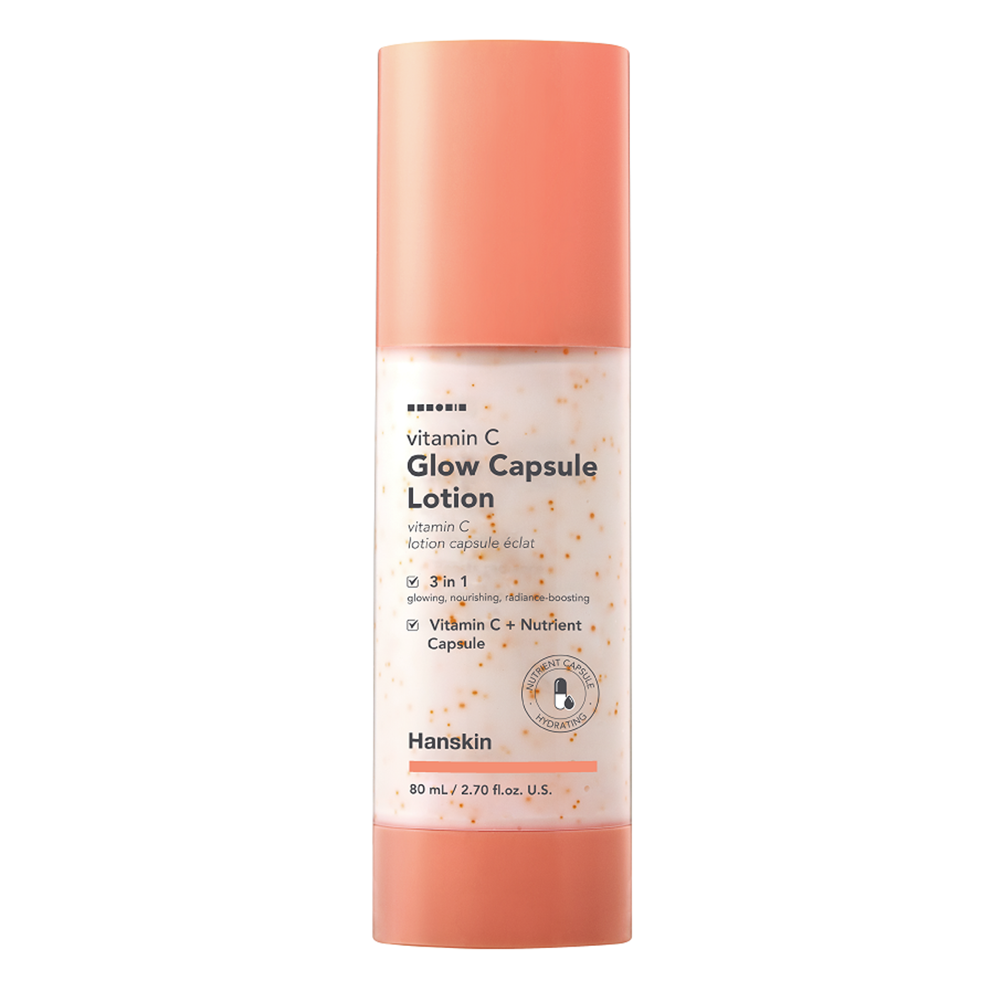 Hanskin - Vitamin C Glow Capsule Lotion - Rozjasňujúci pleťová esencia s vitamínom C - 80 ml