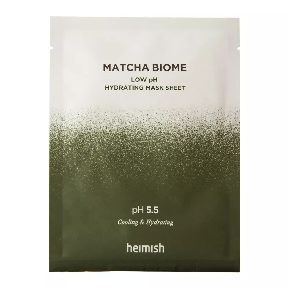 Heimish - Matcha Biome Low pH Hydrating Mask Sheet - Upokojujúca plátienková maska s probiotikami - 30 ml