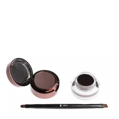 Ibra Makeup - Eyebrow Pomade & Powder - Dark Chocolate - Pomáda a fixačný tieň na obočie - 7g