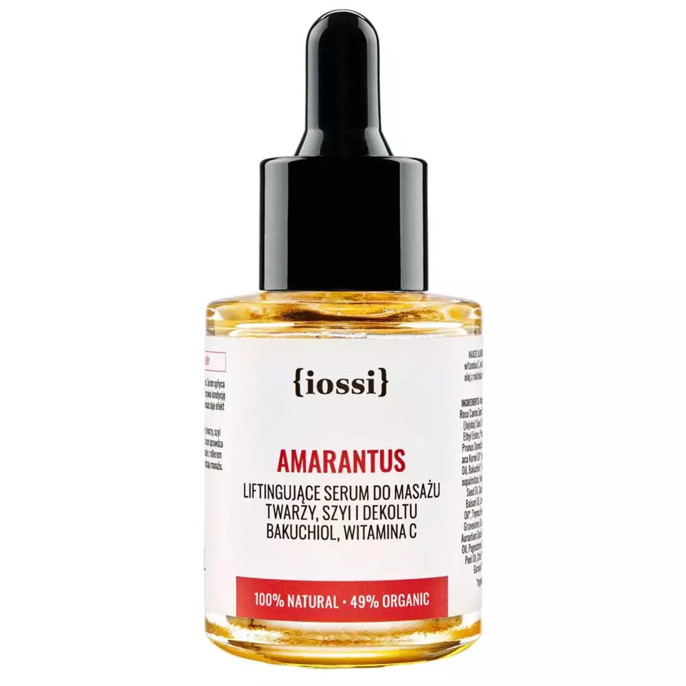 Iossi - Amaranthus - Masážne liftingové sérum na tvár, krk a dekolt s bakuchiolom a vitamínom C - 30 ml