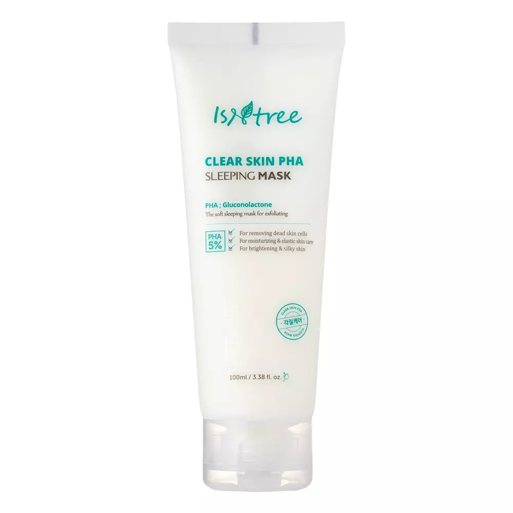 Isntree - Clear Skin PHA Sleeping Mask - Celonočná pleťová maska s glukonolaktónom - 100ml