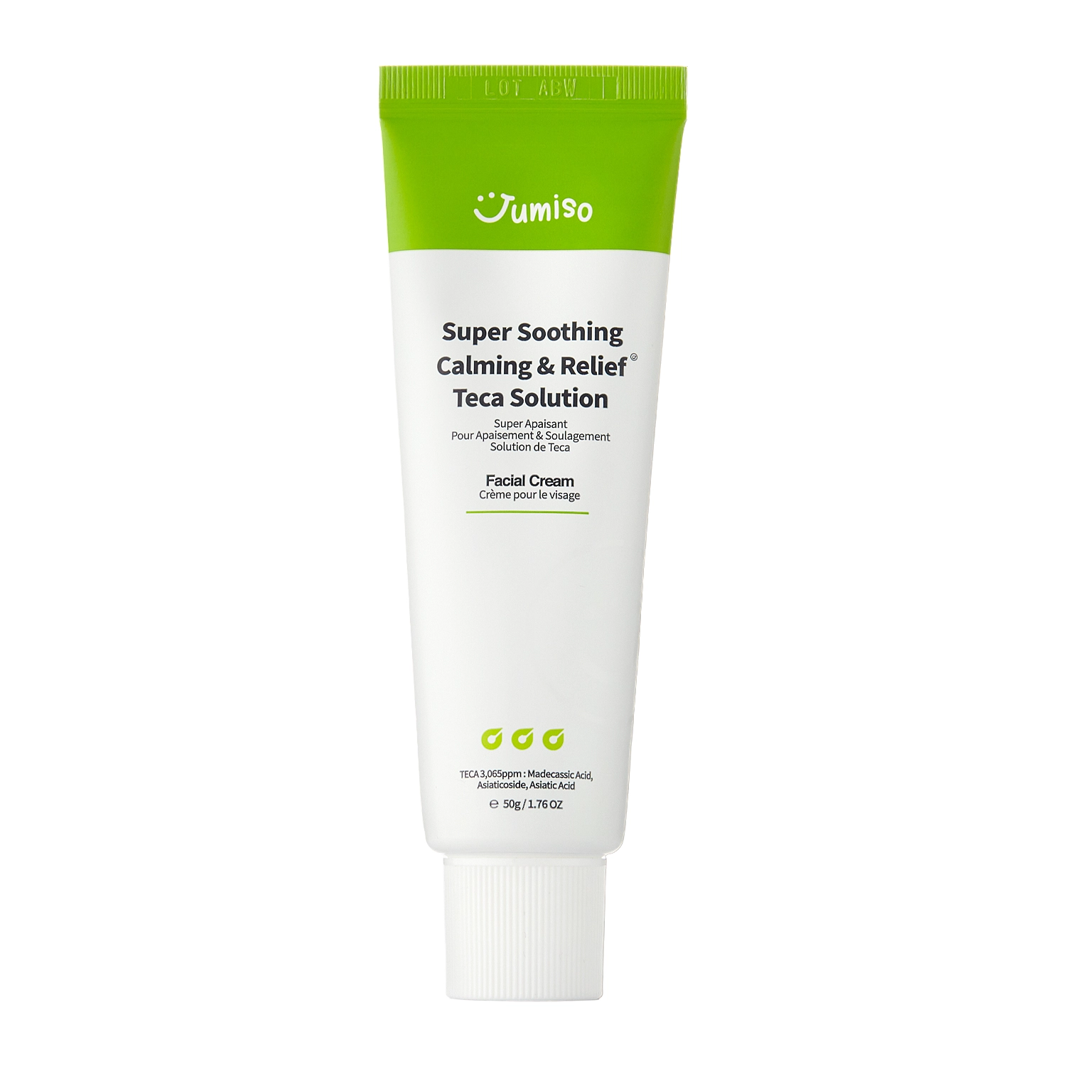 Jumiso - Super Soothing Calming & Relief Teca Solution Facial Cream - Upokojujúci krém na tvár s extraktom z pupočníka ázijského - 50 g