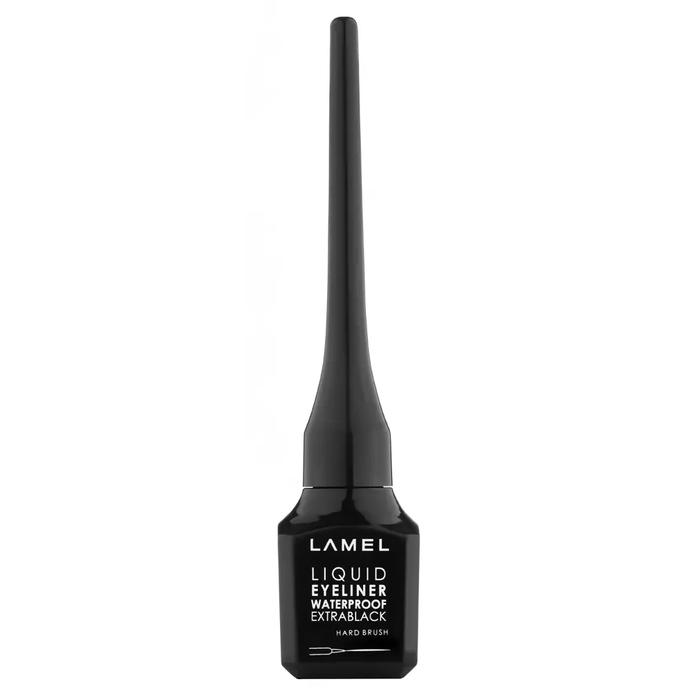 LAMEL - Liquid Eyeliner with Hard Brush - 01 Extra Black - Tekutá očná linka - 3,5ml