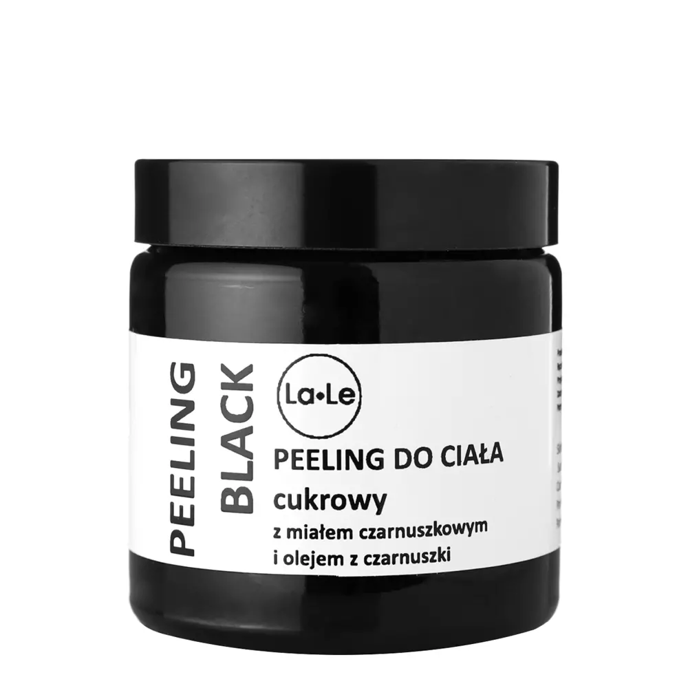 La-Le - PEELING - Cukrový telový peeling - Black - 120 ml