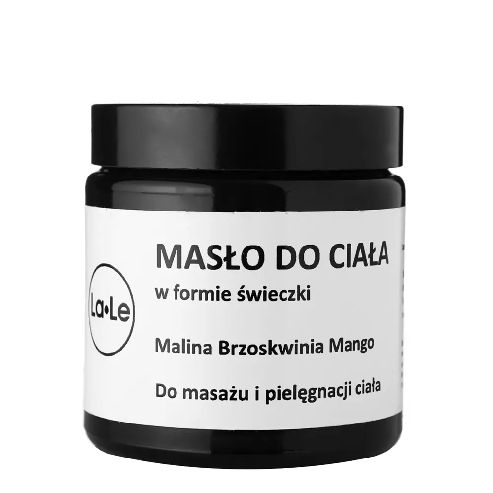 La-Le - Telová masážna sviečka - Malina, broskyňa a mango - 120 ml