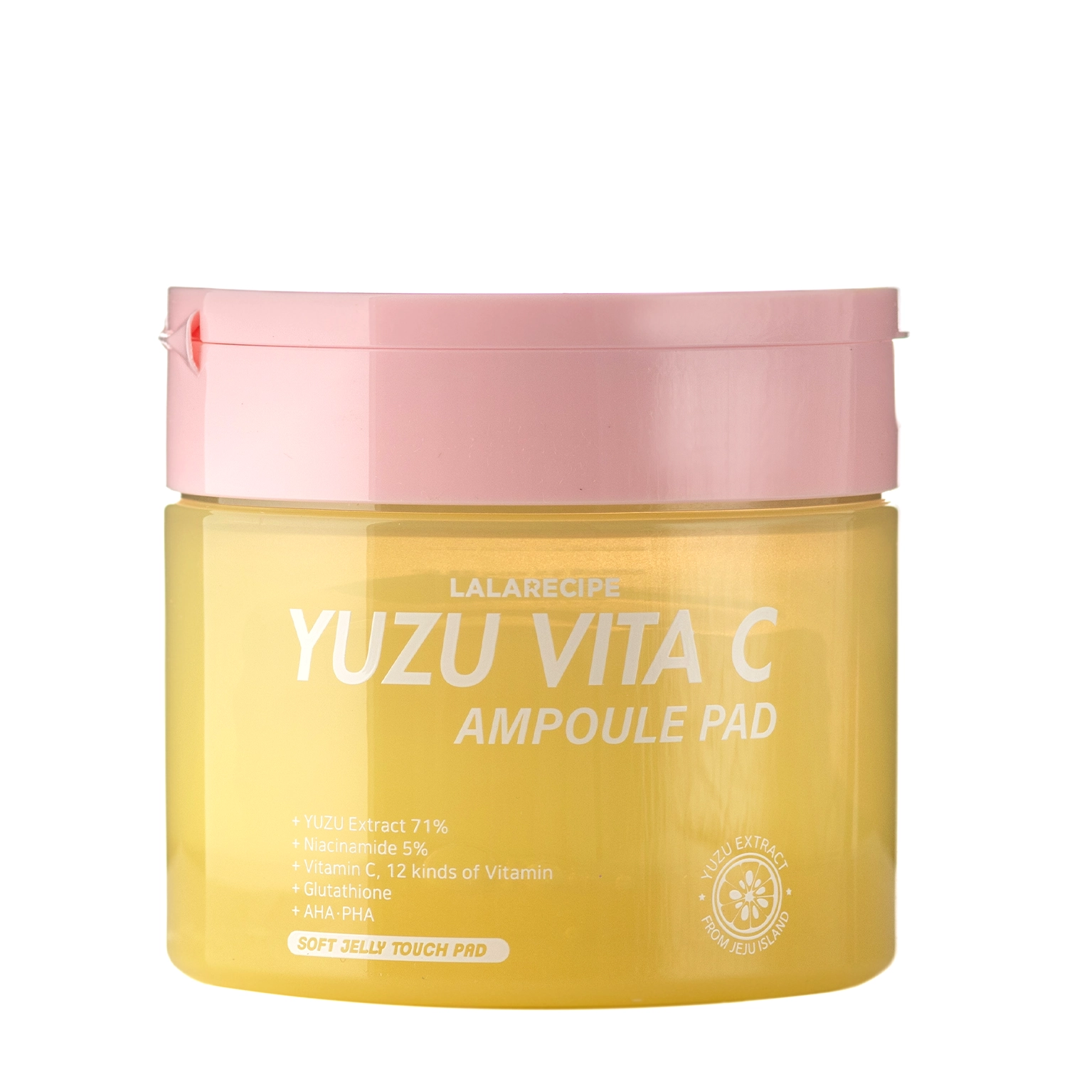 LalaRecipe - Yuzu Vita C Ampoule Pad - Rozjasňujúce pleťové tampóny - 80 ks / 150 ml