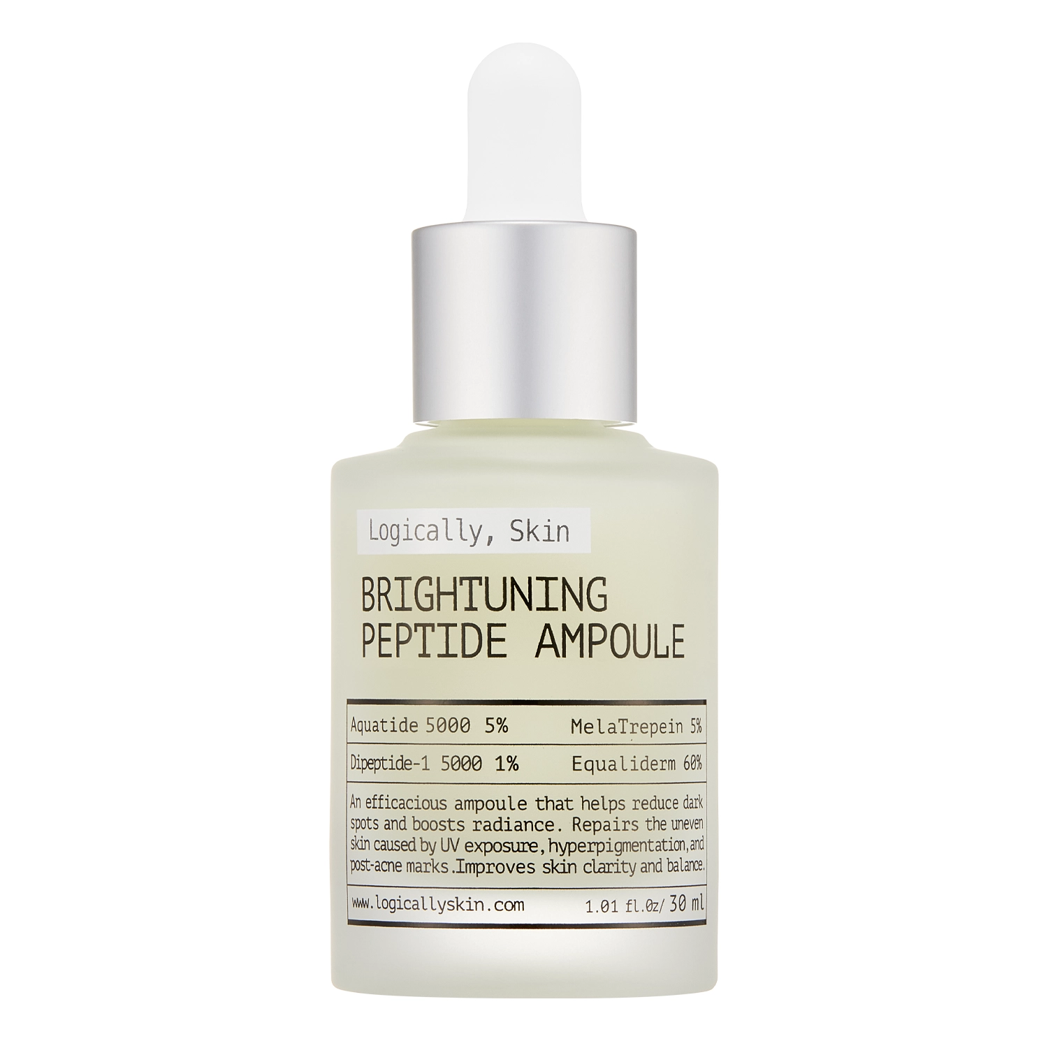 Logically, Skin - Brightuning Peptide Ampoule - Rozjasňujúce pleťové sérum s peptidmi - 30 g