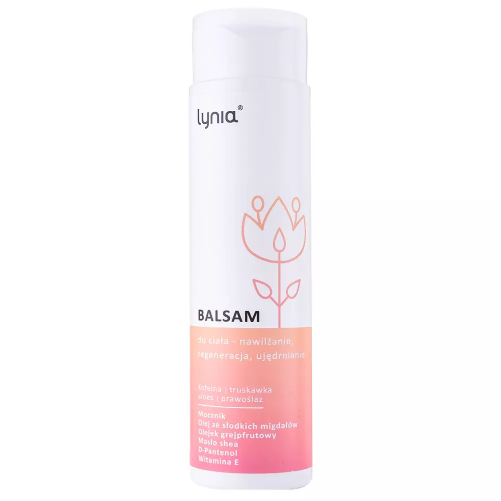 Lynia - Hydratácia, regenerácia & spevnenie - Telový balzam s kofeínom - 200 ml