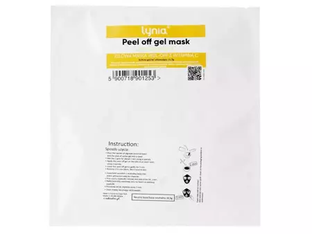 Lynia - Peel-off Gél Mask - Alginátová maska ​​Peel-off vo forme gélu s vitamínom C - 50 g