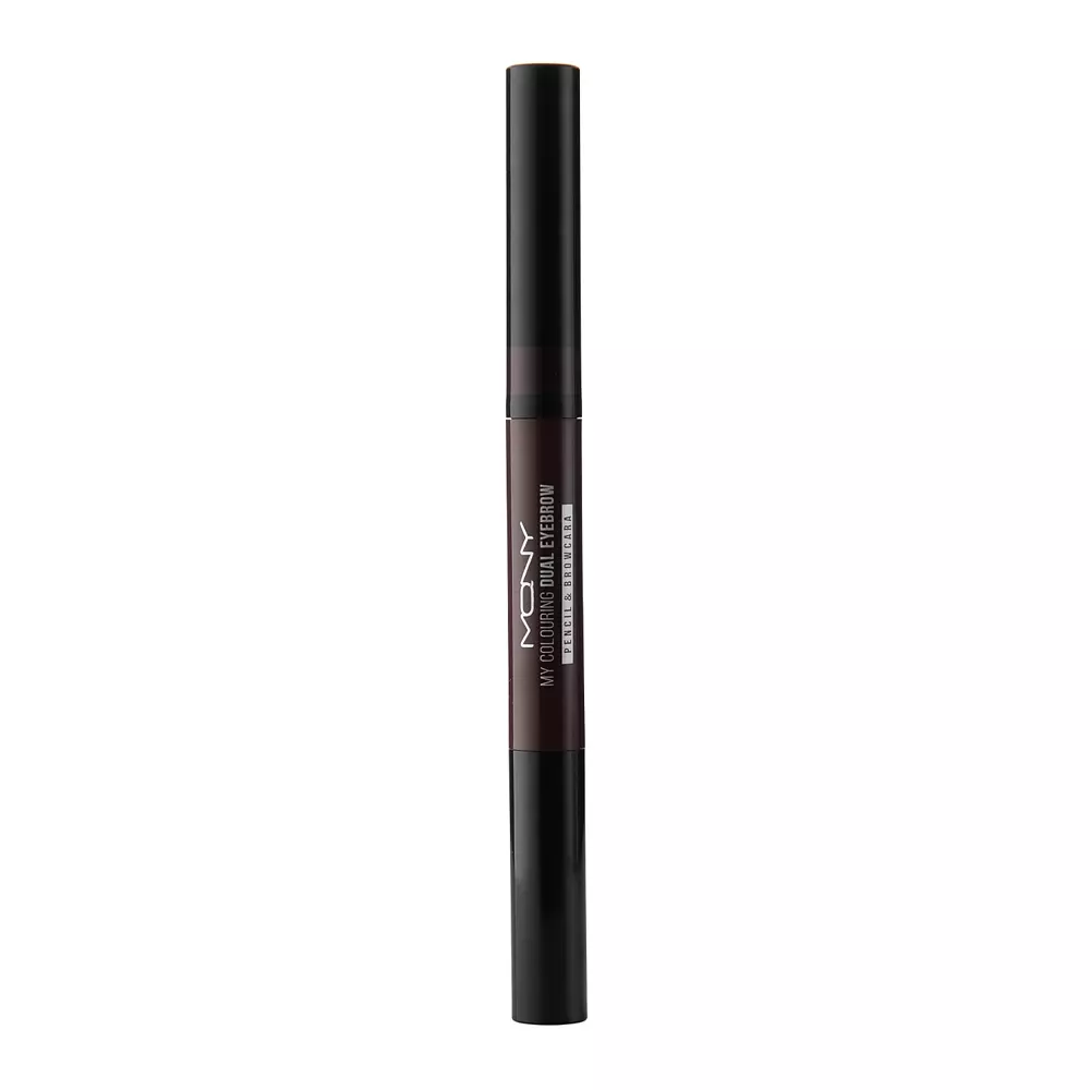 Macqueen - Colouring Dual Eyebrow Pencil&Browcara - 01 Dark Brown - Ceruzka a riasenka na obočie - 2,1 g