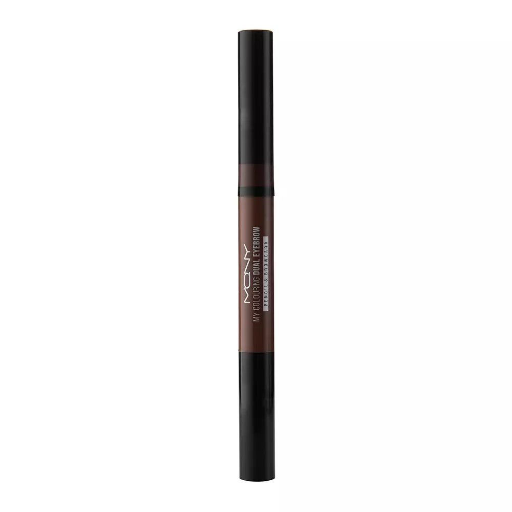 Macqueen - Colouring Dual Eyebrow Pencil&Browcara - 02 Natural Brown - Ceruzka a riasenka na obočie - 2,1 g