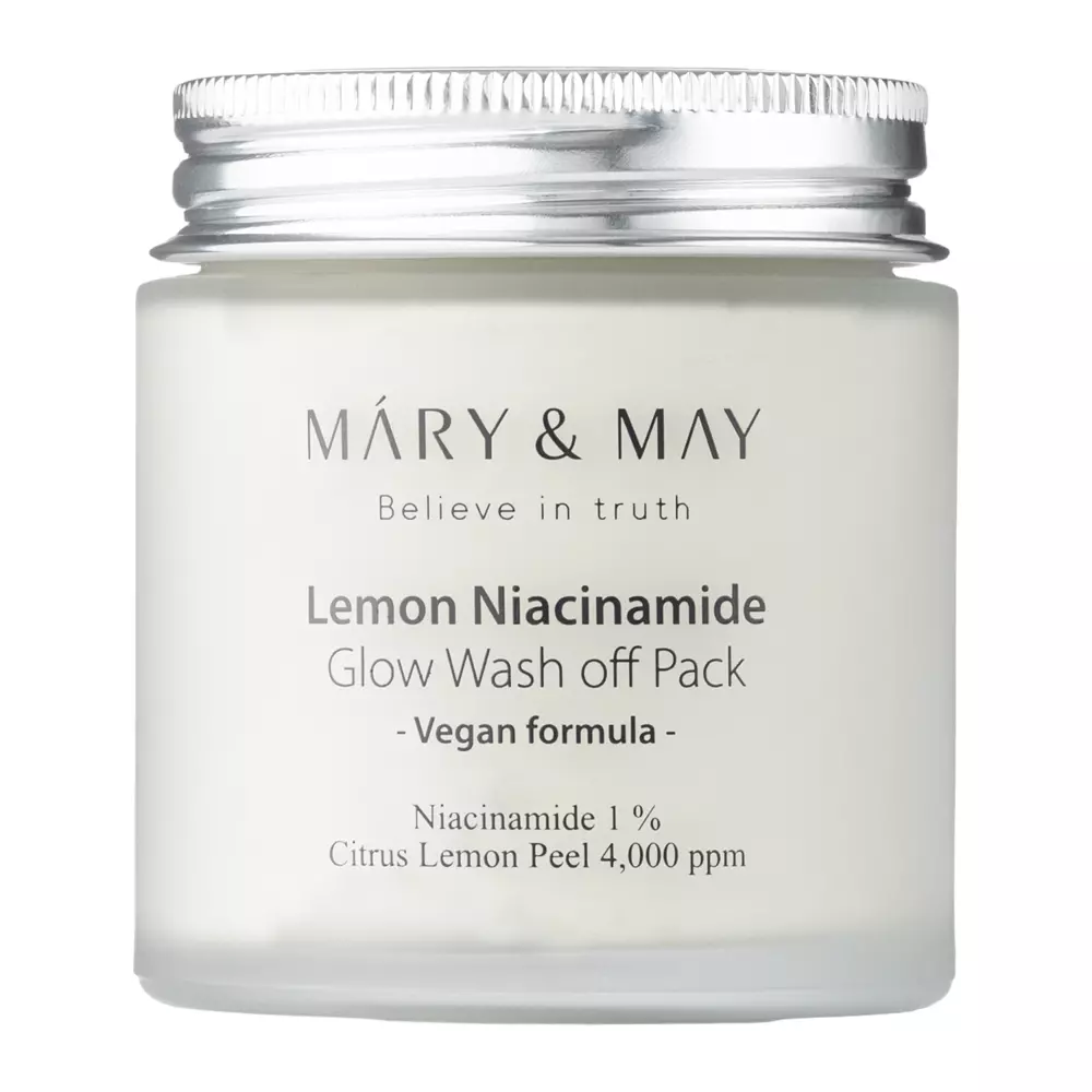 Mary&May - Lemon Niacinamide Glow Wash off Pack - Ílová maska s rozjasňujúcim účinkom - 125g