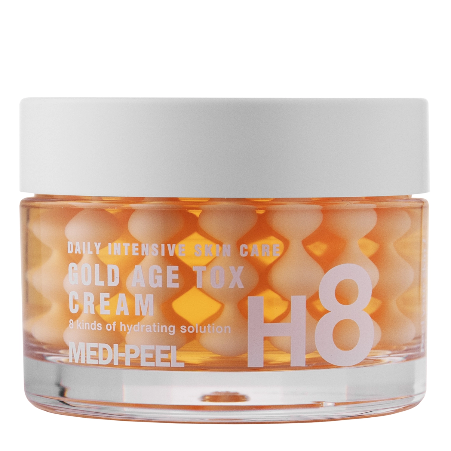 Medi-Peel - Gold Age Tox H8 Cream - Krém proti vráskam v kapsuliach s extraktom z hodvábu - 50 ml