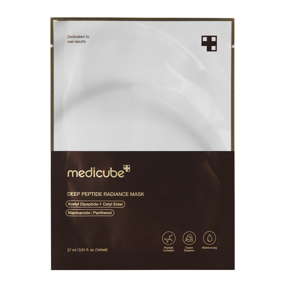 Medicube - Deep Peptide Mask - Rozjasňujúca plátienková maska s peptidmi - 1 ks / 27 ml