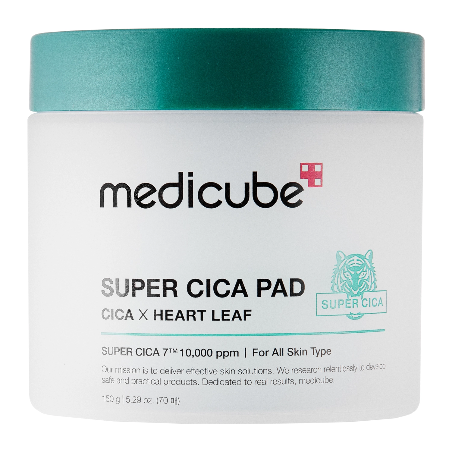 Medicube - Super Cica Pad - Exfoliačné a upokojujúce pleťové tampóny - 70 ks / 150 g