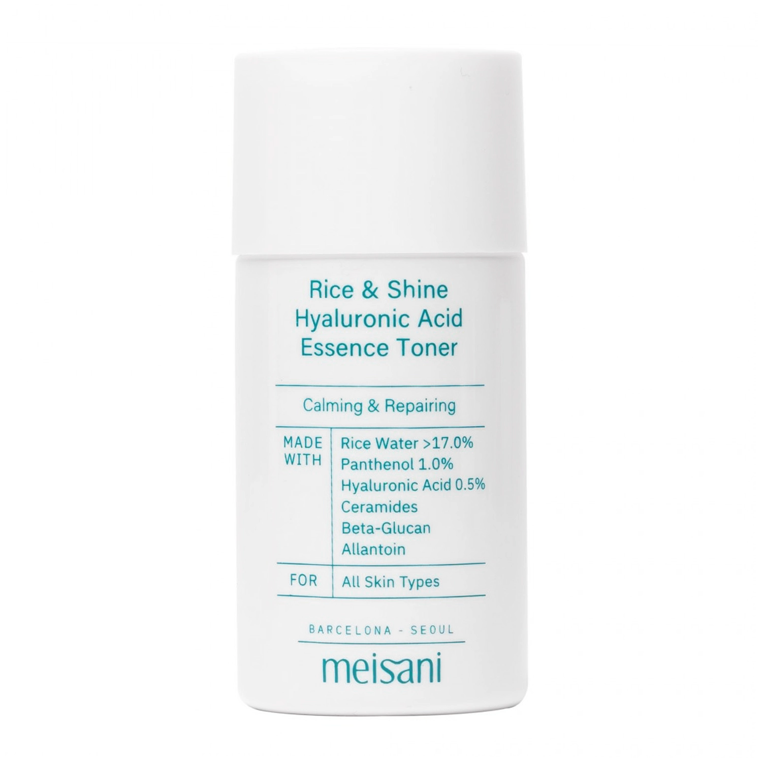 Meisani - Rice & Shine Hyaluronic Acid Essence Toner - Mini - Rozjasňujúce pleťové tonikum s ryžou - 20 ml