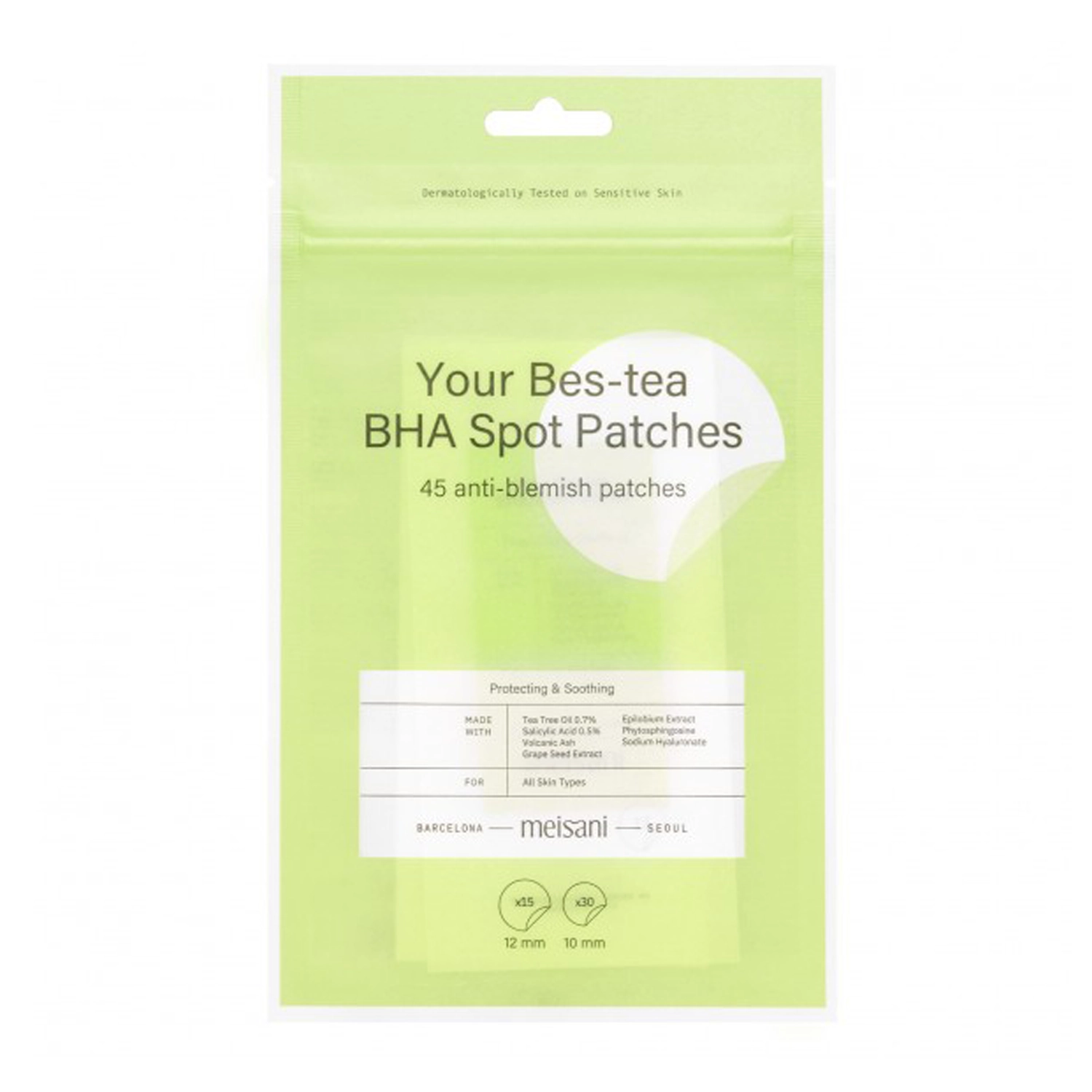 Meisani - Your Bes-Tea SOS Anti-Imperfections - Náplasti na akné a nedokonalosti - 45 ks