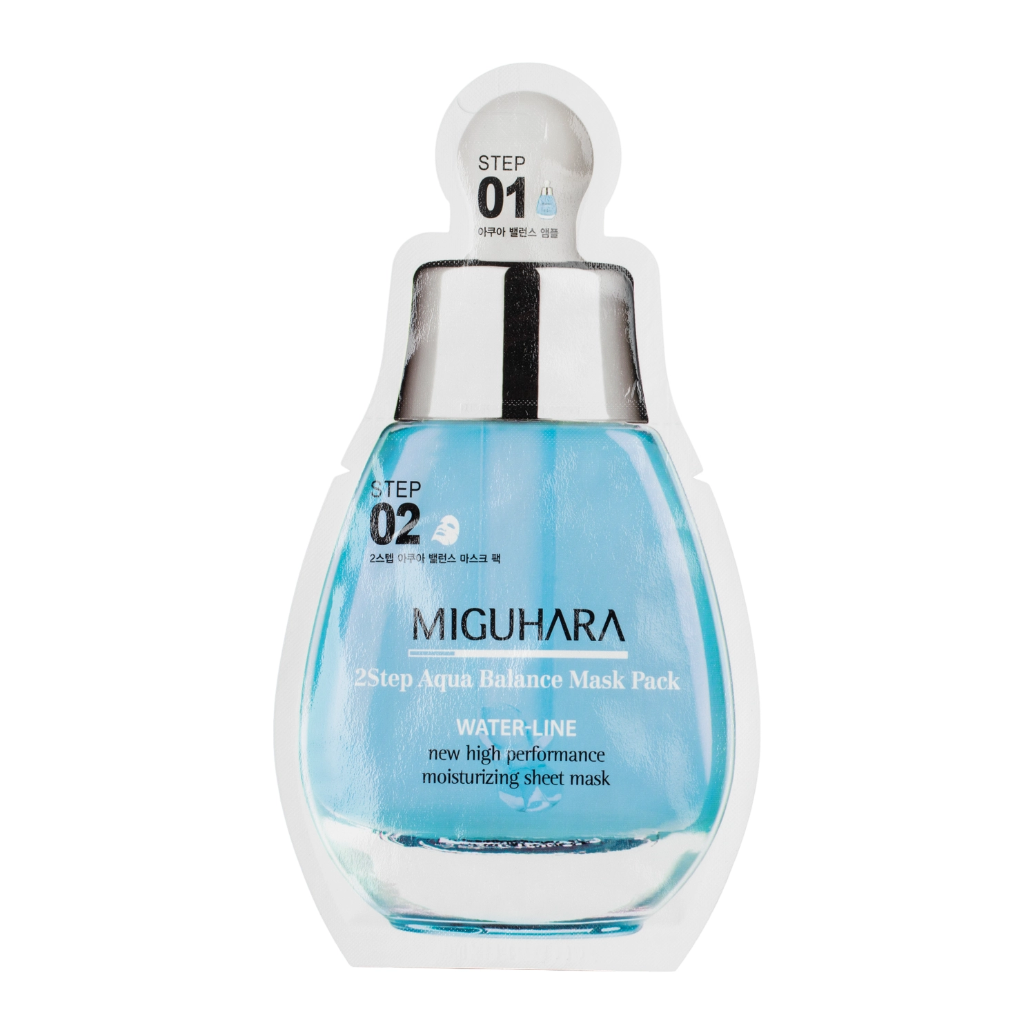 Miguhara - 2Step Aqua Balance Mask Pack - 2- kroková hydratačná pleťová maska - 1,7 ml + 25 ml