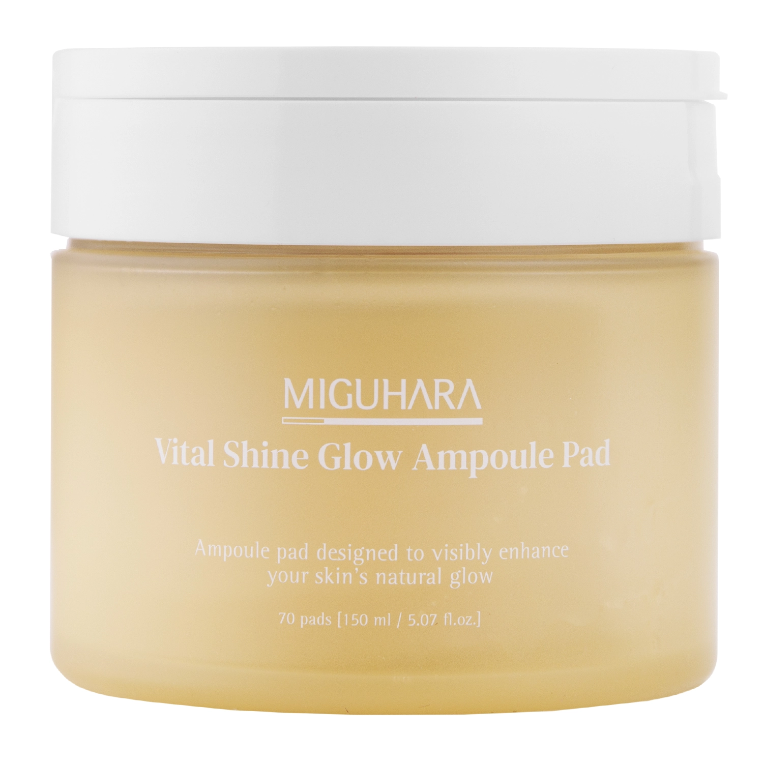 Miguhara - Vital Shine Glow Ampoule Pad - Rozjasňujúce pleťové tampóny - 70 ks / 150 ml