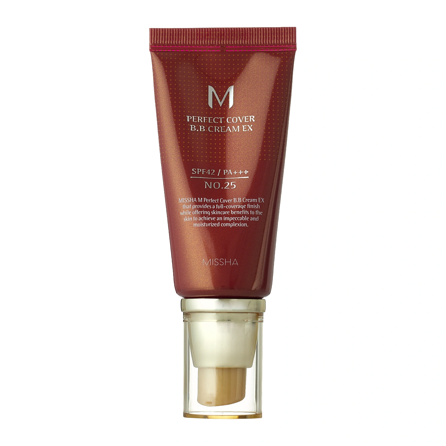 Missha - M Perfect Cover BB Cream SPF42/PA+++ - No.25 Warm Beige - Krycí BB krém s UV filtrom - 50ml