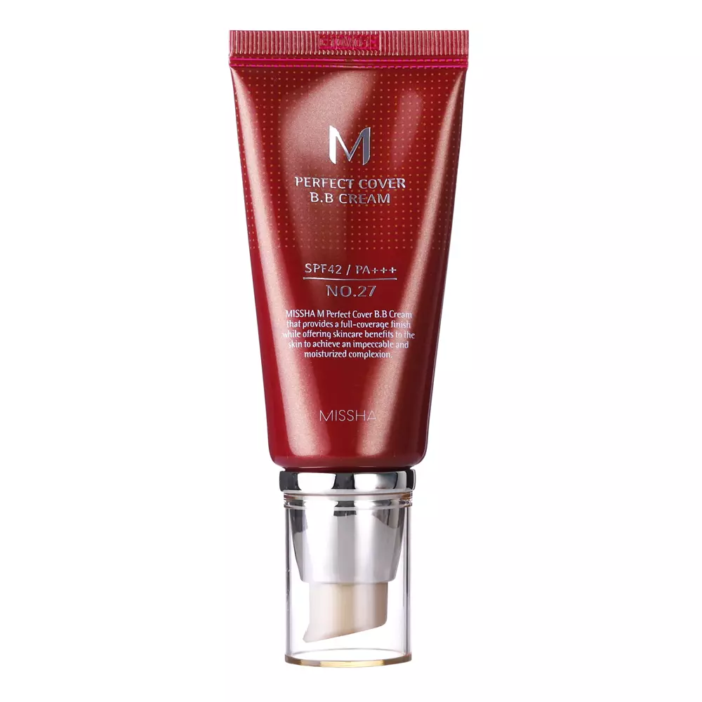 Missha - M Perfect Cover BB Cream SPF42/PA+++ - No.27 Honey Beige - Krycí BB krém s UV filtrom - 50ml