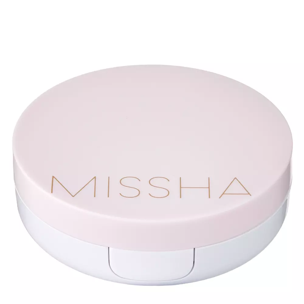 Missha - Magic Cushion Cover Lasting SPF50+/PA+++ - Hydratačný a rozjasňujúci make-up v hubke s ochranným filtrom - #21 Neutral Light Beige - 15g