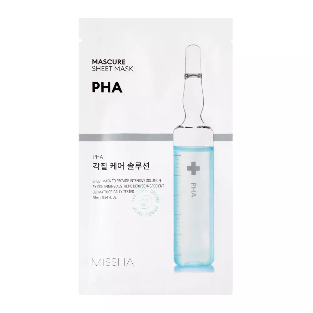 Missha - Mascure Peeling Solution Sheet Mask - PHA - Hydratačná textilná maska - 28ml