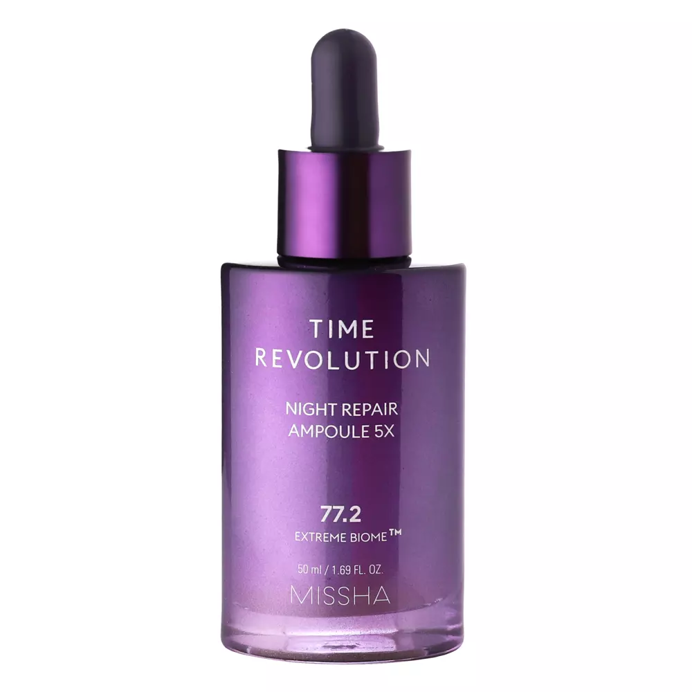 Missha - Time Revolution Night Repair Ampoule 5x - Spevňujúce sérum s fermentovaným lyzátom Bifida - 50ml