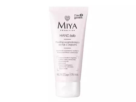 Miya - Hand.Lab - Vyhladzujúci peeling na ruky a nechty s obsahom olejov - 60 ml