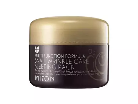 Mizon - Snail Wrinkle Care Sleeping Pack - Nočná maska/krém proti vráskam so slimačím slizom - 80 ml