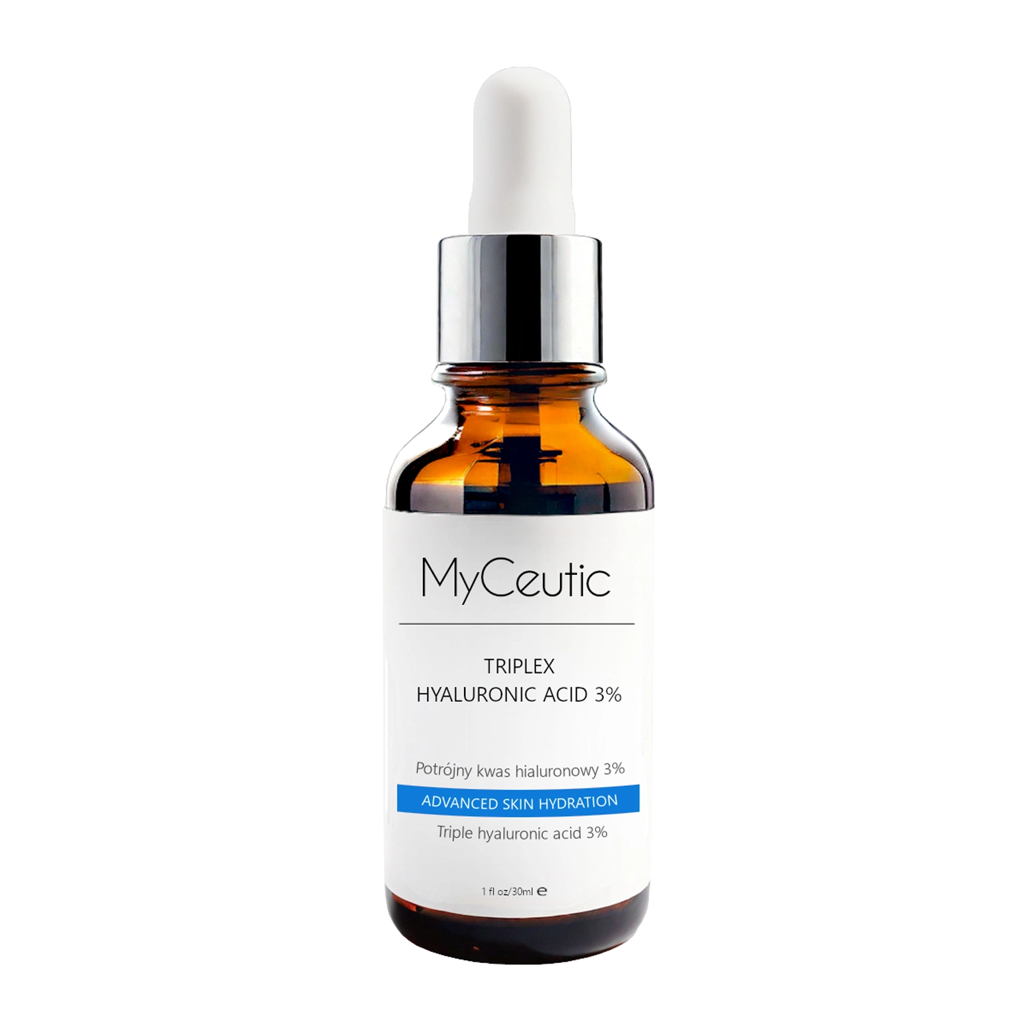 MyCeutic - Triplex Hyaluronic Acid 3% - Intenzívne hydratačné sérum s trojitou kyselinou hyalurónovou - 30 ml