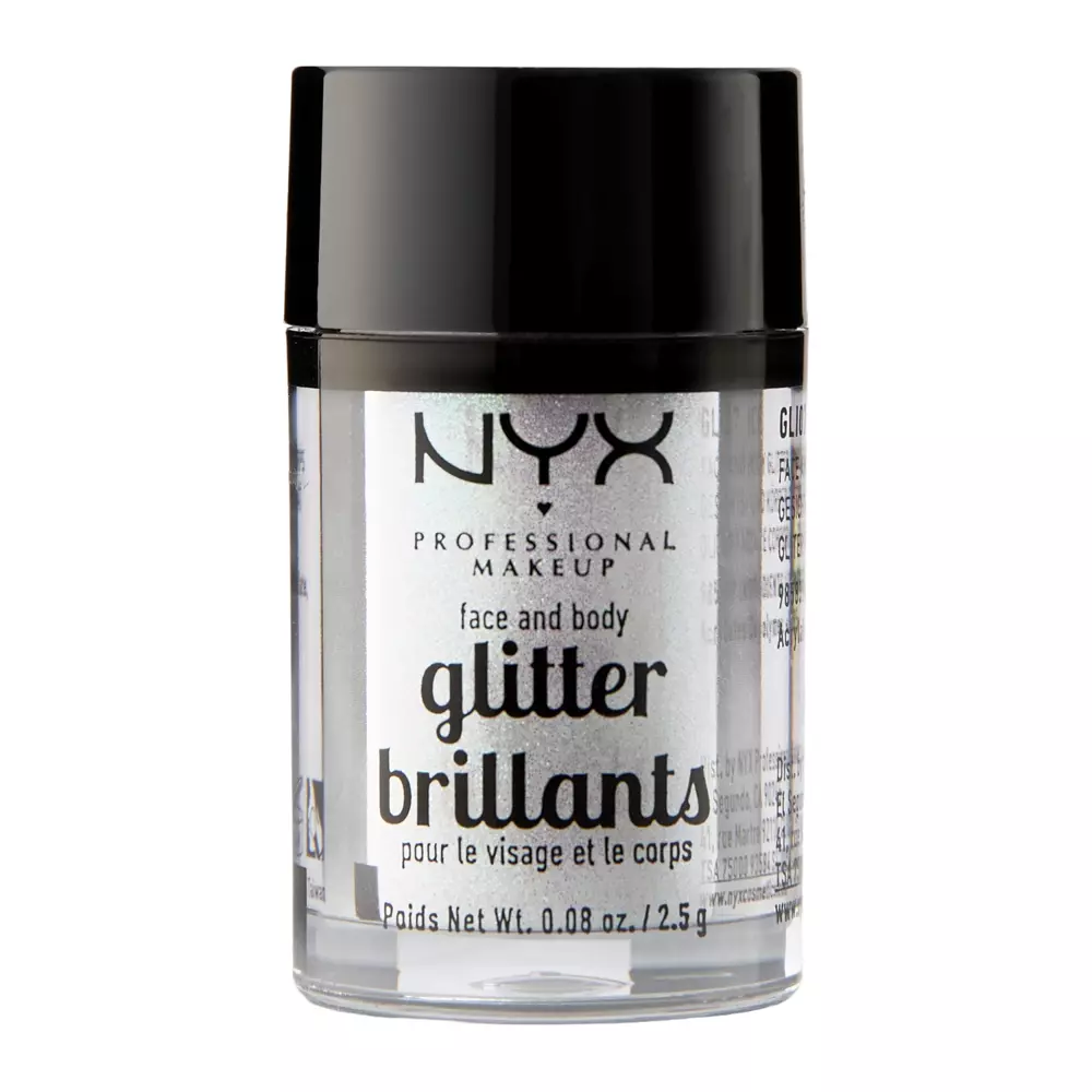 NYX Professional Makeup - Face & Body Glitter - 07 Ice - Trblietky na tvár a telo - 2,5g