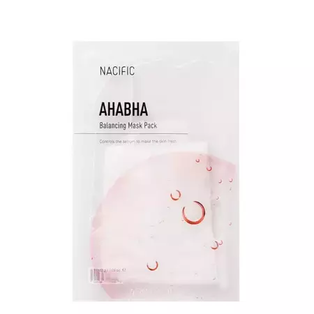 Nacific - AHA BHA Balancing Mask - Plátienková maska s AHA, BHA kyselinami proti akné - 30 g