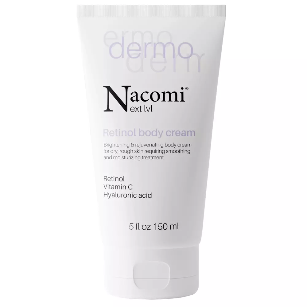 Nacomi - Dermo - Retinol Body Cream - Rozjasňujúci a omladzujúci telový krém s retinolom a vitamínom C - 150 ml