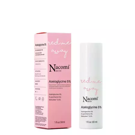 Nacomi - Next Level - Azeloglycín 5 % + B6 - Upokojujúce sérum na pleť s rosaceou a kuperózou - 30 ml