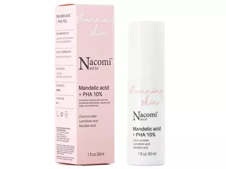 Nacomi - Next Level - Mandelic Acid + PHA 10% - Peelingové sérum s kyselinou mandľovou a PHA kyselinami 10% - 30 ml